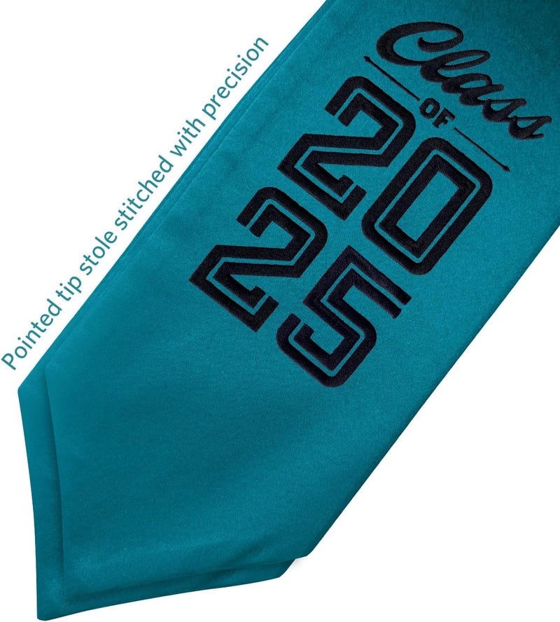 Endea Graduation Stole Class of 2025 With Classic Tips - Unisex Adult - 62" Long - Graduation Sash - Image 1